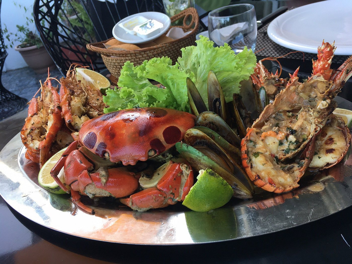 Seafood platter at Chez Tino restaurant